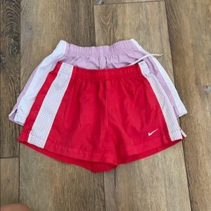 Pink and purple Nike shorts BUNDLE